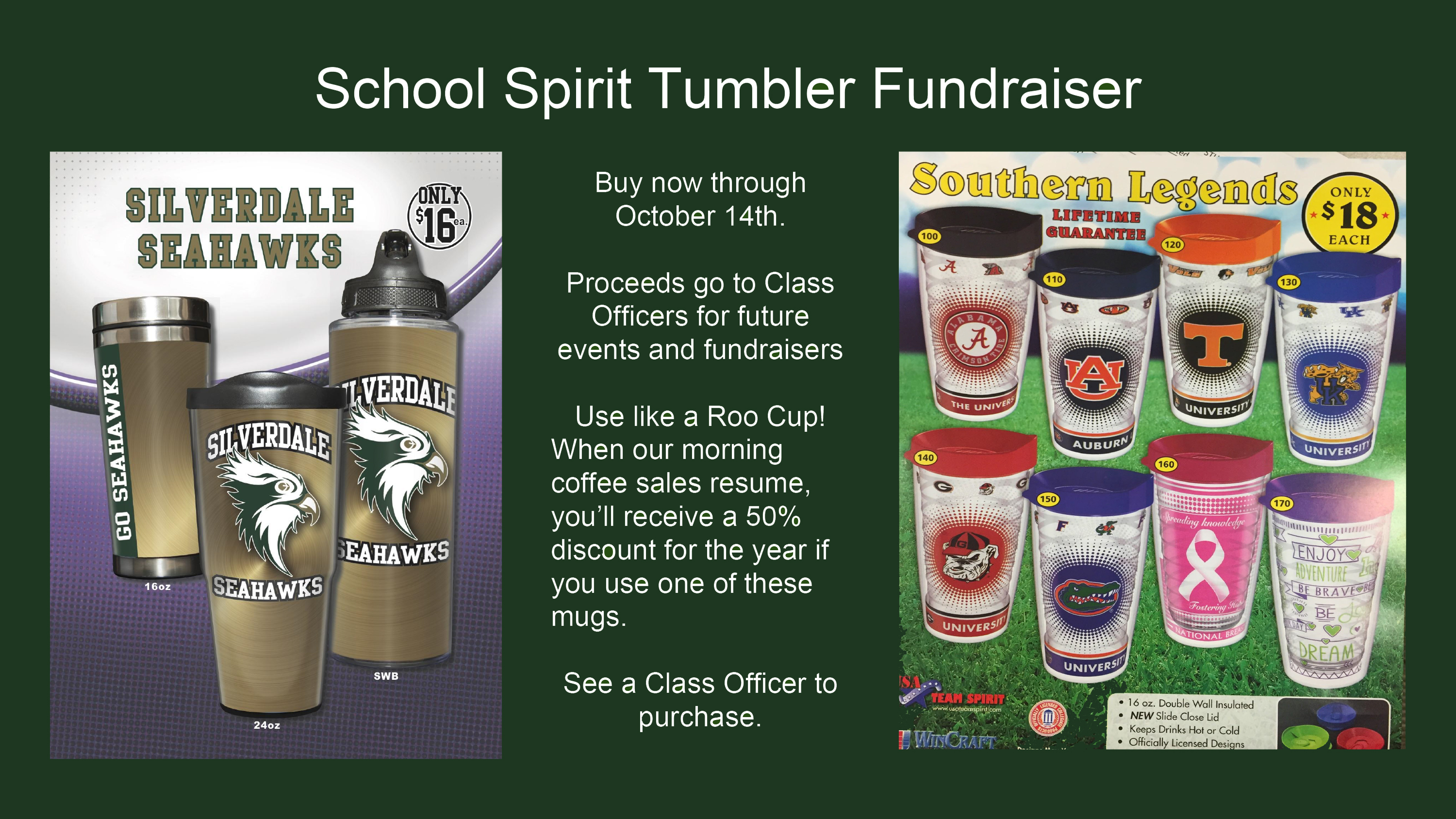 School Spirit Tumbler Fundraiser